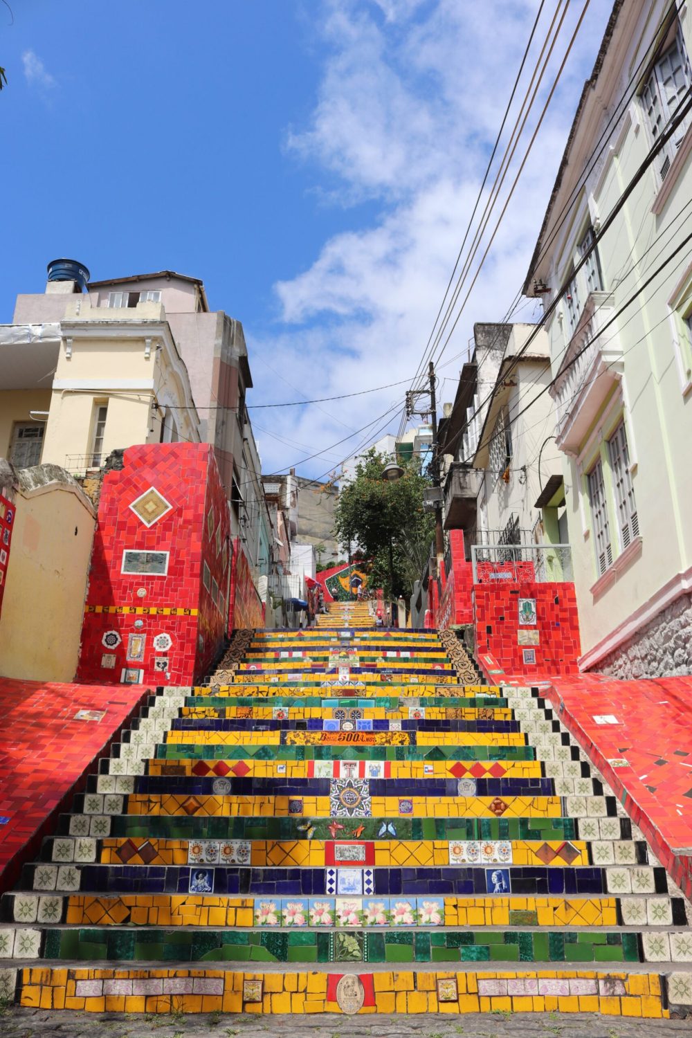 The colorful Selaron Steps in Rio de Janeiro, Brazil